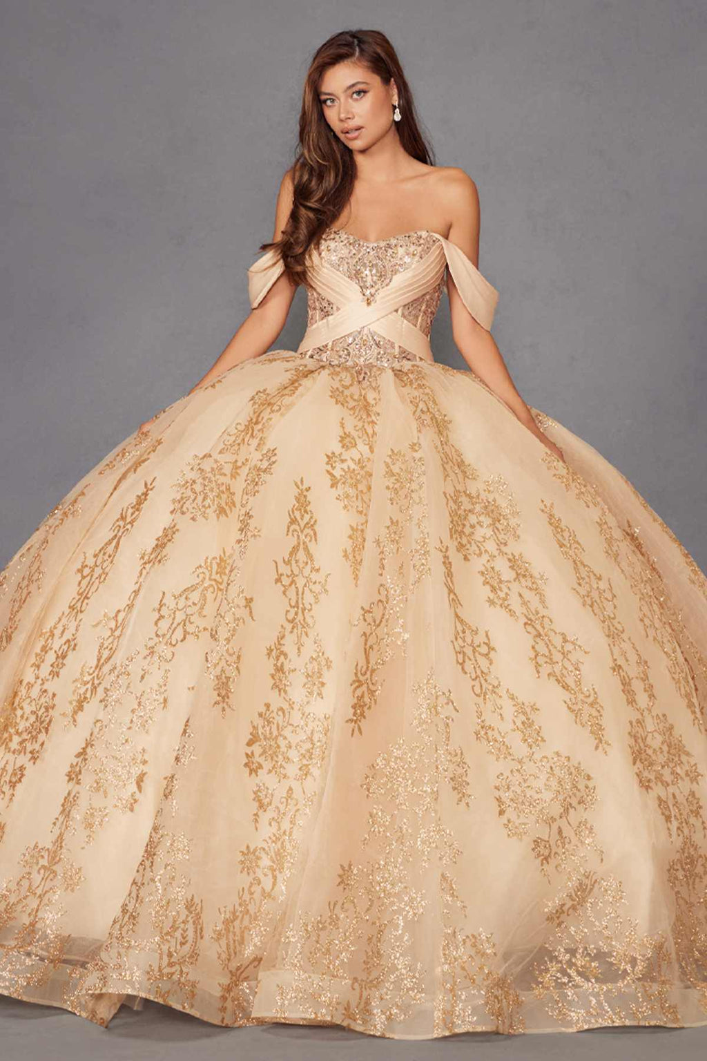 Juliet JT1488H Royal Princess A-Line Ball Gown Quinceanera - Luzilly Bridal & Apparel