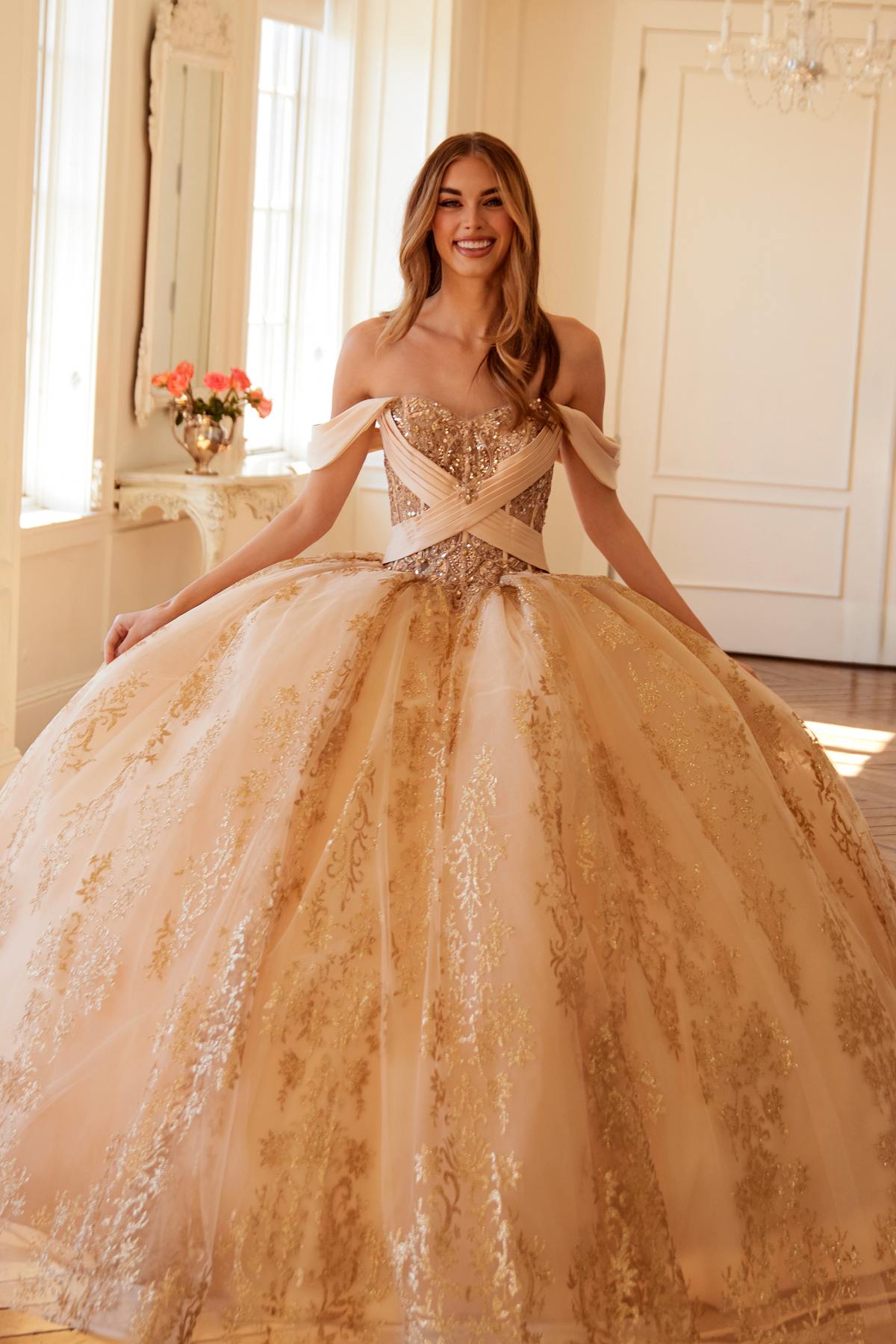 Juliet JT1488H Royal Princess A-Line Ball Gown Quinceanera - Luzilly Bridal & Apparel