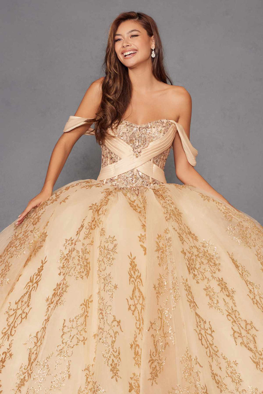 Juliet JT1488H Royal Princess A-Line Ball Gown Quinceanera - Luzilly Bridal & Apparel