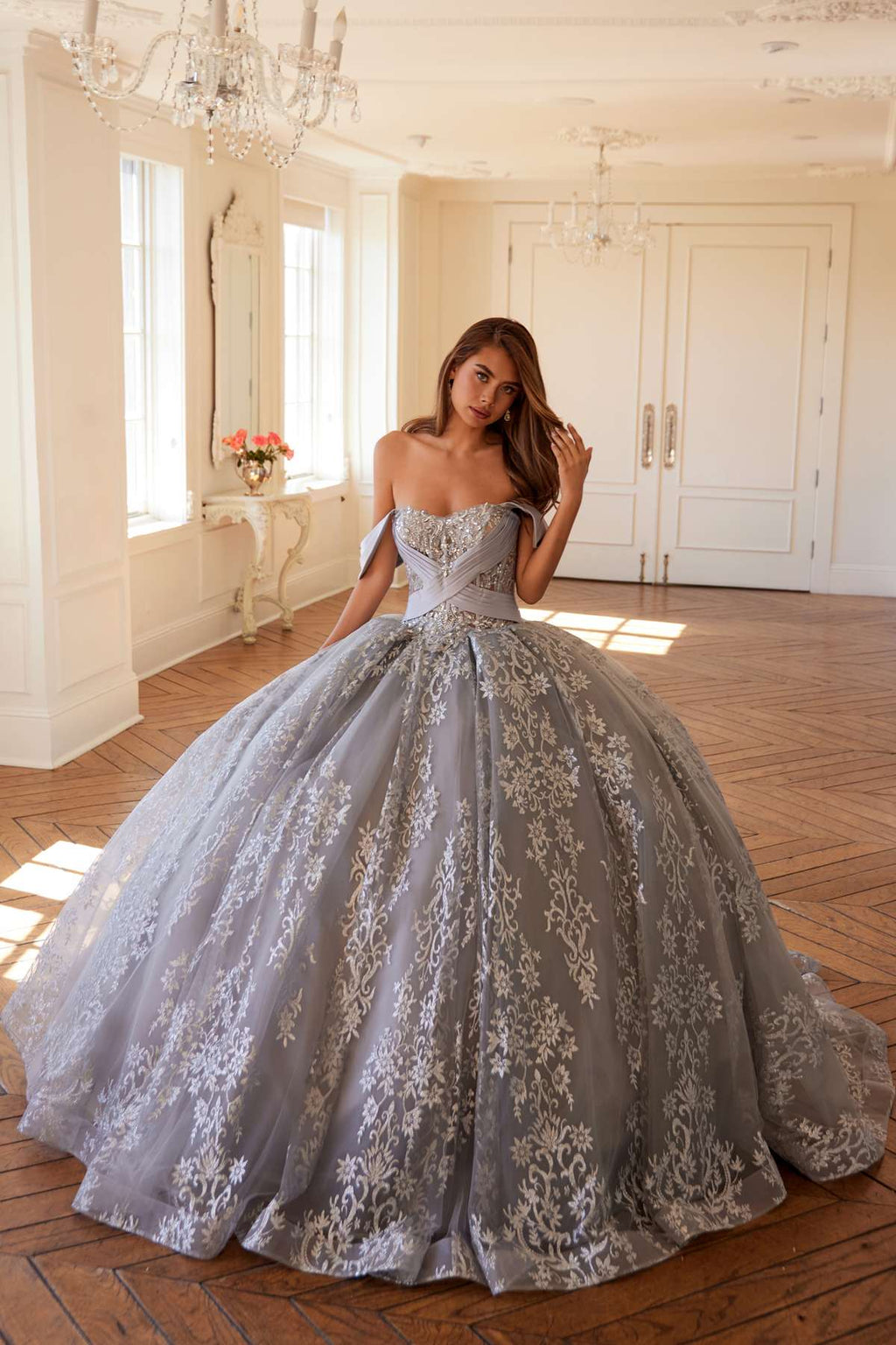 Juliet JT1488H Royal Princess A-Line Ball Gown Quinceanera - Luzilly Bridal & Apparel