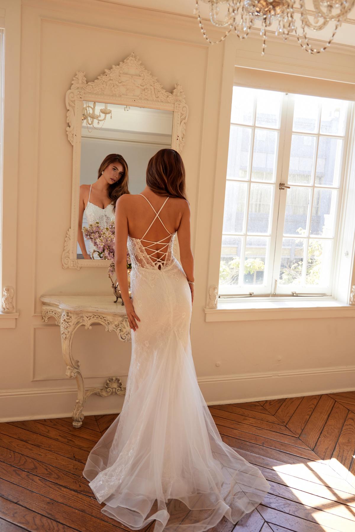 Juliet JT2481UW Embellished Lace Mermaid Bridal Dress - Luzilly Bridal & Apparel