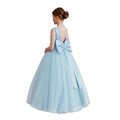 KAQININI Flower Girl Dress-Kids Satin Tulle Wedding/Guest Party/Birthday/Bridesmaid/Communion Pageant/Prom Ball Gown Maxi -  - Luzilly Bridal & Apparel