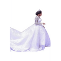 Lace African Wedding Dress with Long Sleeves - Luzilly Bridal & Apparel