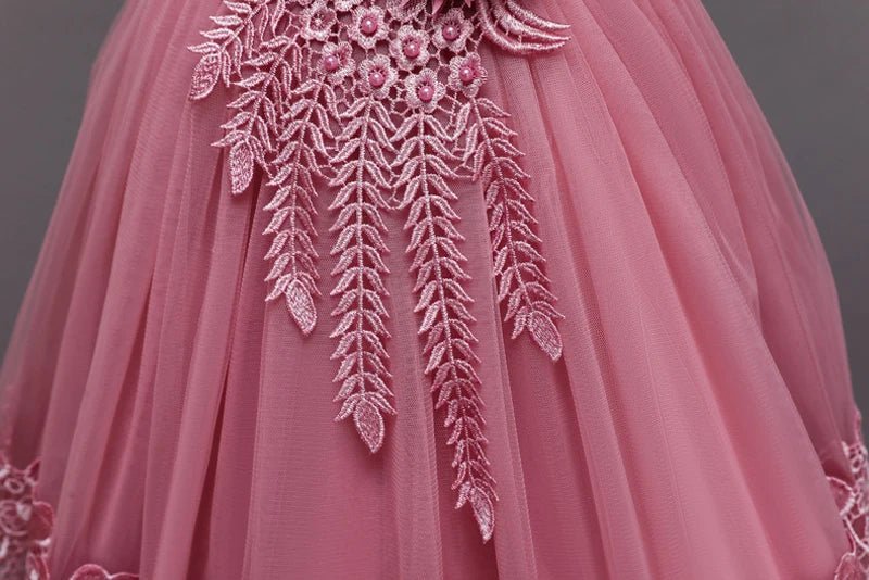 Lace Appliqué Summer Flower Girl Dress - Luzilly Bridal & Apparel