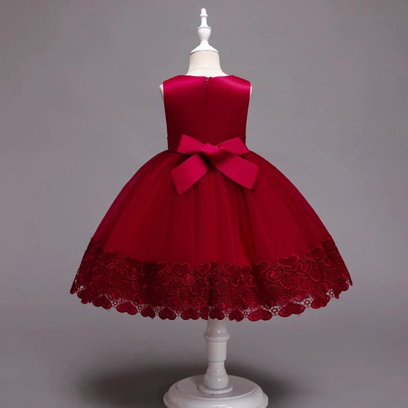 Lace Appliqué Summer Flower Girl Dress - Luzilly Bridal & Apparel