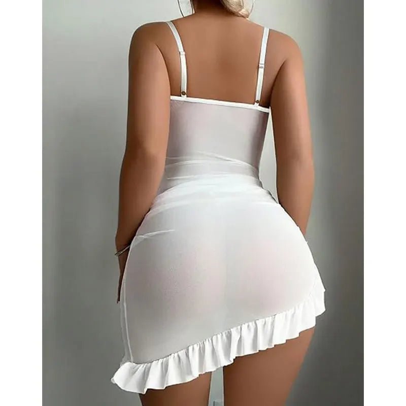 Lace Corset Bra & Nightdress Set - Luzilly Bridal & Apparel