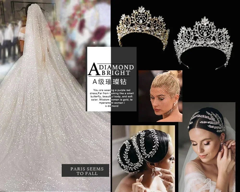 Lace Crystal & Pearl Bridal Garter Set (2-Piece) - Luzilly Bridal & Apparel