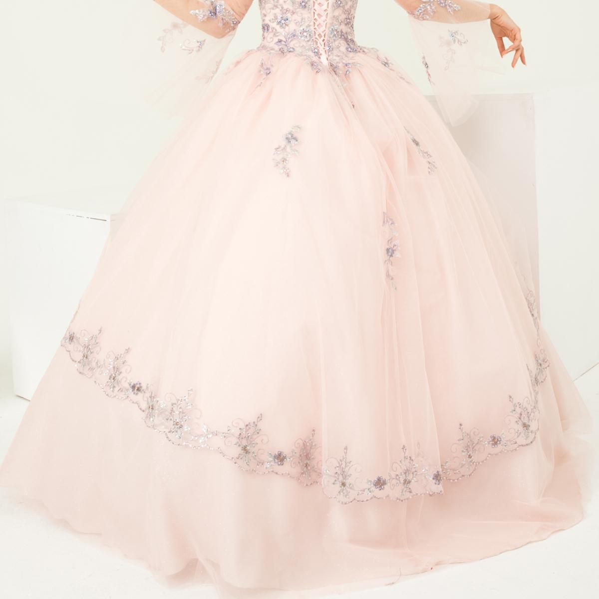 Lace-Detail Quinceañera Ball Gown - Luzilly Bridal & Apparel