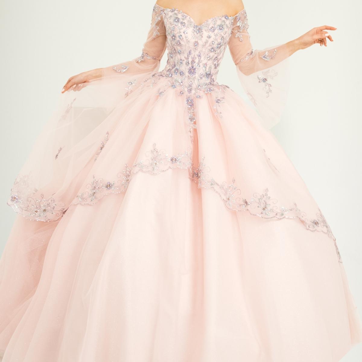 Lace-Detail Quinceañera Ball Gown - Luzilly Bridal & Apparel