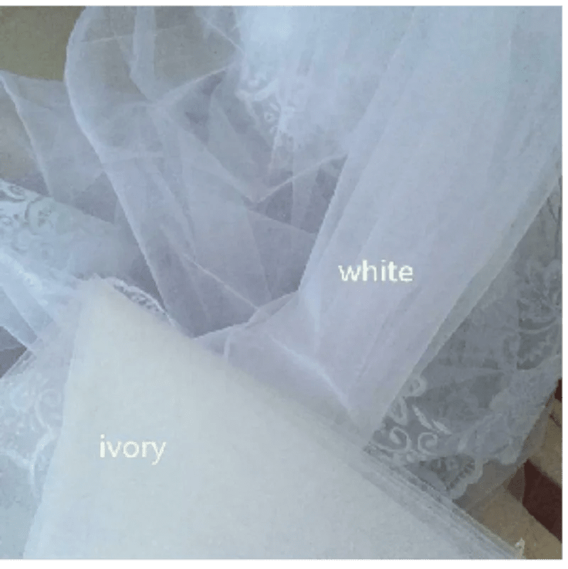 Lace Edge Cathedral Wedding Veil with Comb - Luzilly Bridal & Apparel