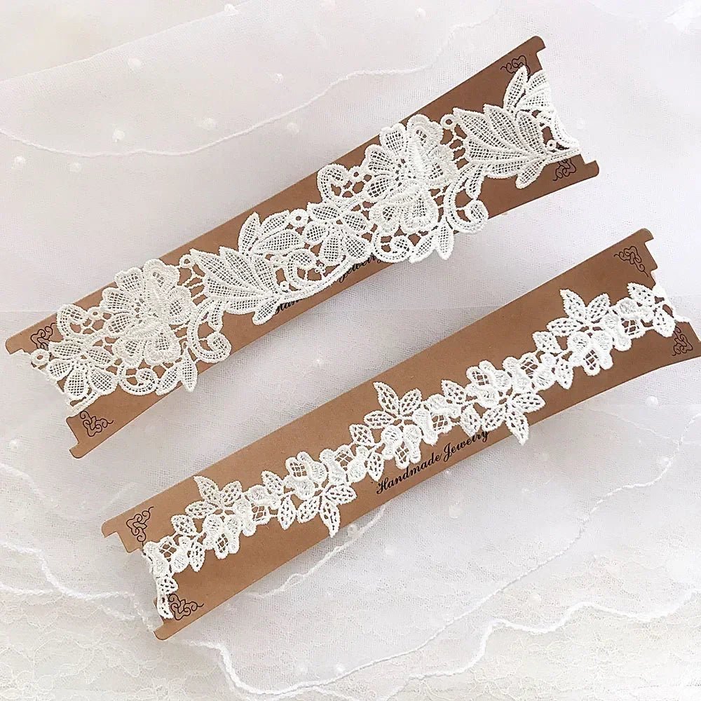 Lace Floral Bridal Garter Set (2-Piece) - Luzilly Bridal & Apparel