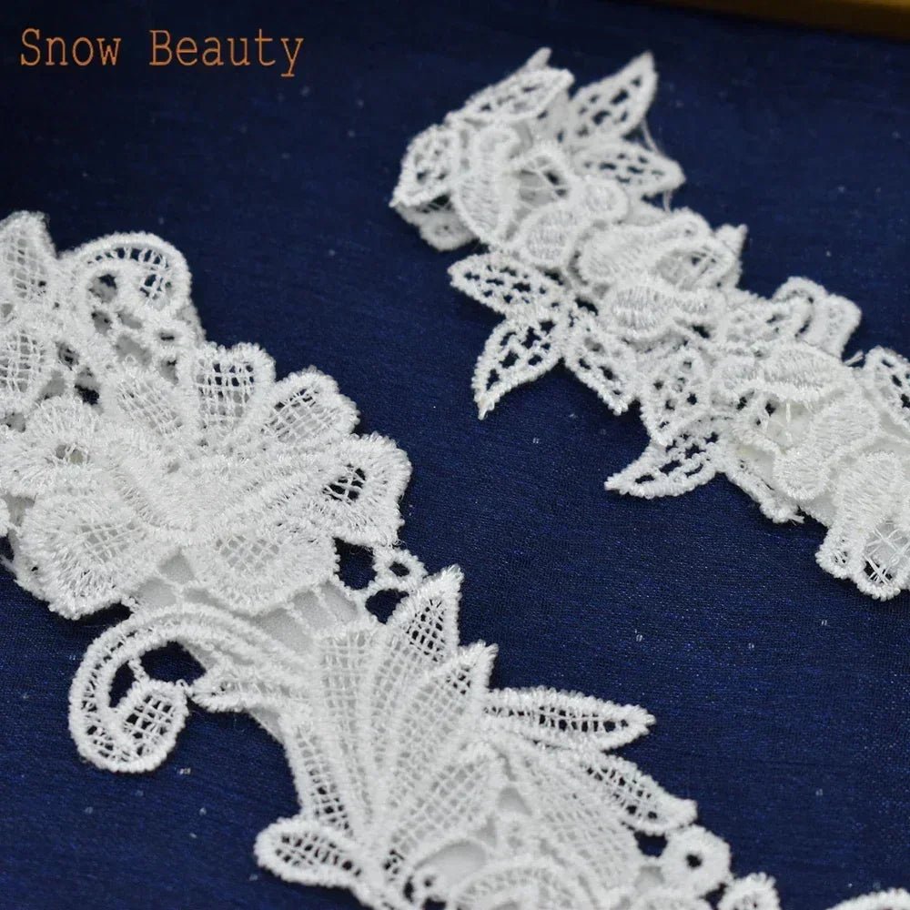 Lace Floral Bridal Garter Set (2-Piece) - Luzilly Bridal & Apparel