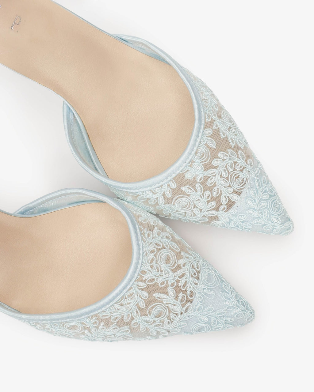 Lace Heels with Ankle Tie For Brides - Luzilly Bridal & Apparel