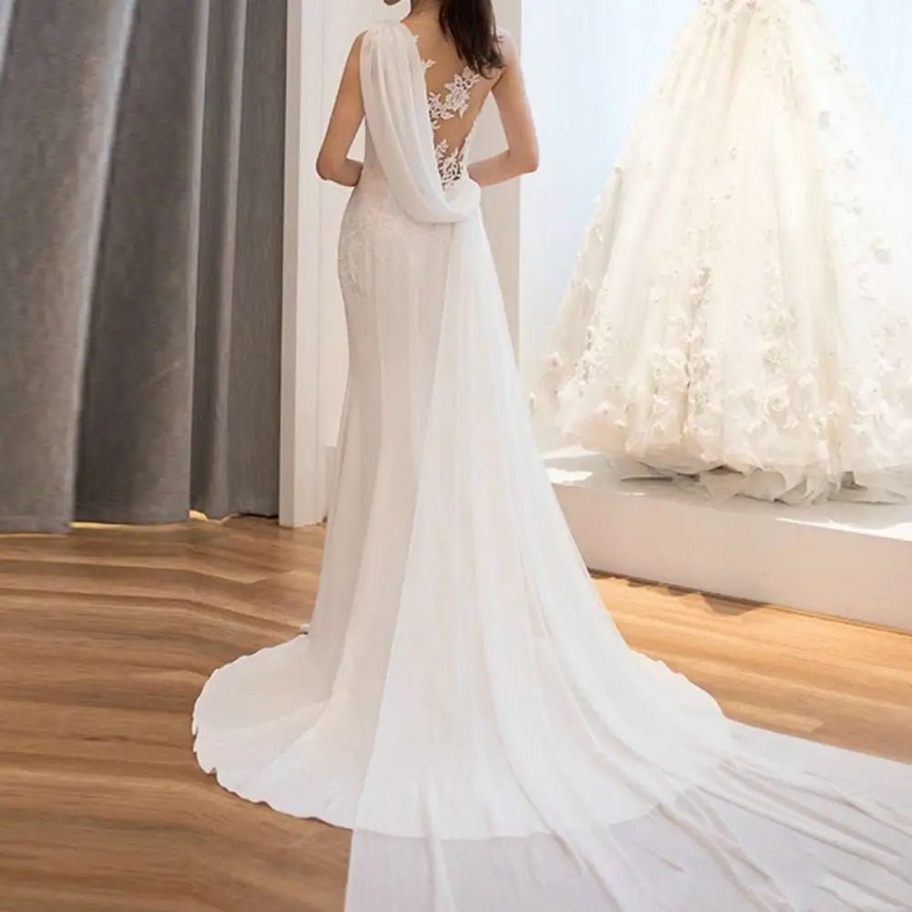 Lace Mermaid Wedding Dress - Luzilly Bridal & Apparel
