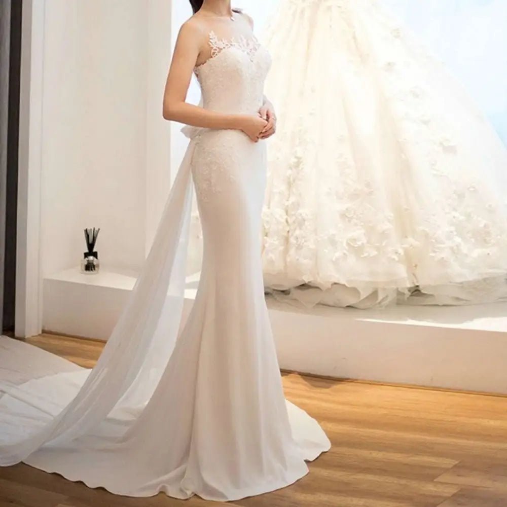 Lace Mermaid Wedding Dress - Luzilly Bridal & Apparel