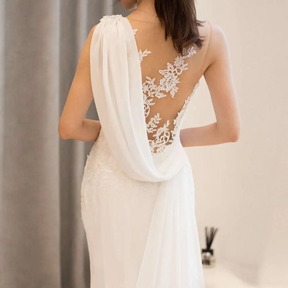Lace Mermaid Wedding Dress - Luzilly Bridal & Apparel