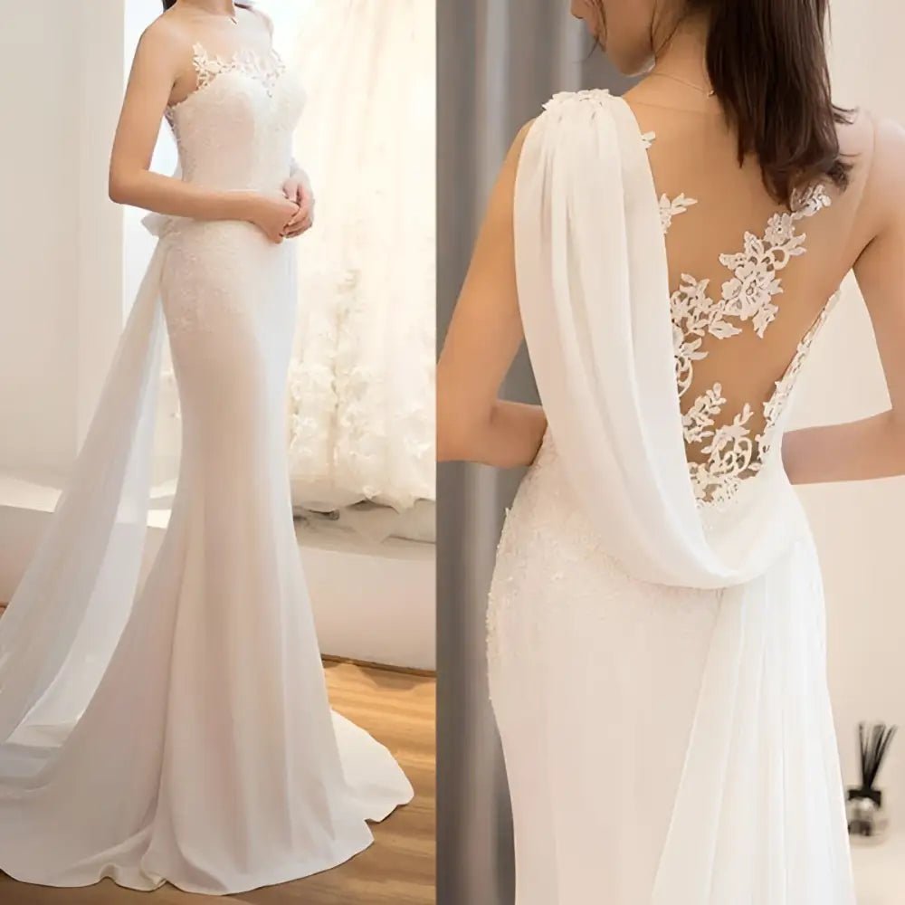 Lace Mermaid Wedding Dress - Luzilly Bridal & Apparel