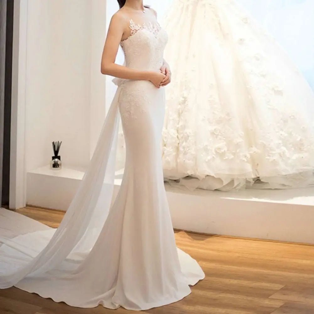 Lace Mermaid Wedding Dress - Luzilly Bridal & Apparel
