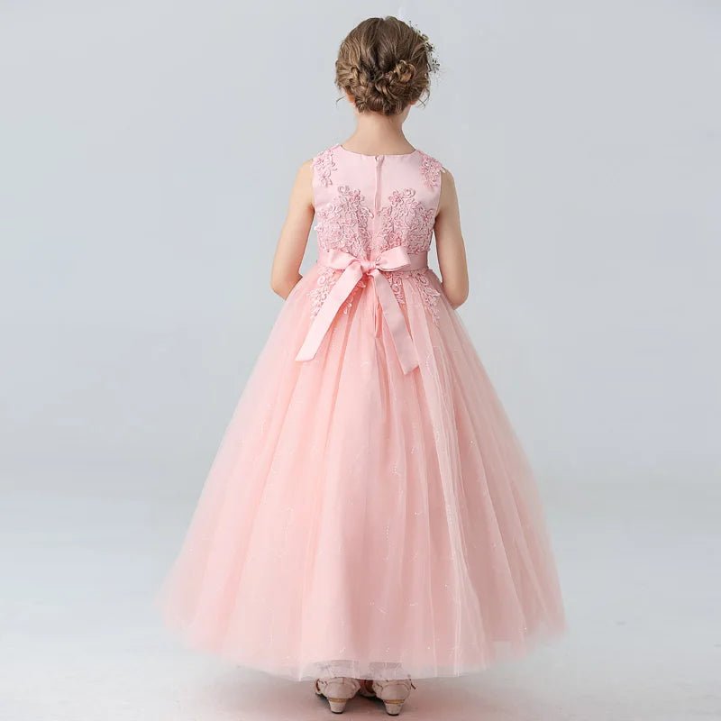 Lace Princess Girls Formal Party Dress - Luzilly Bridal & Apparel