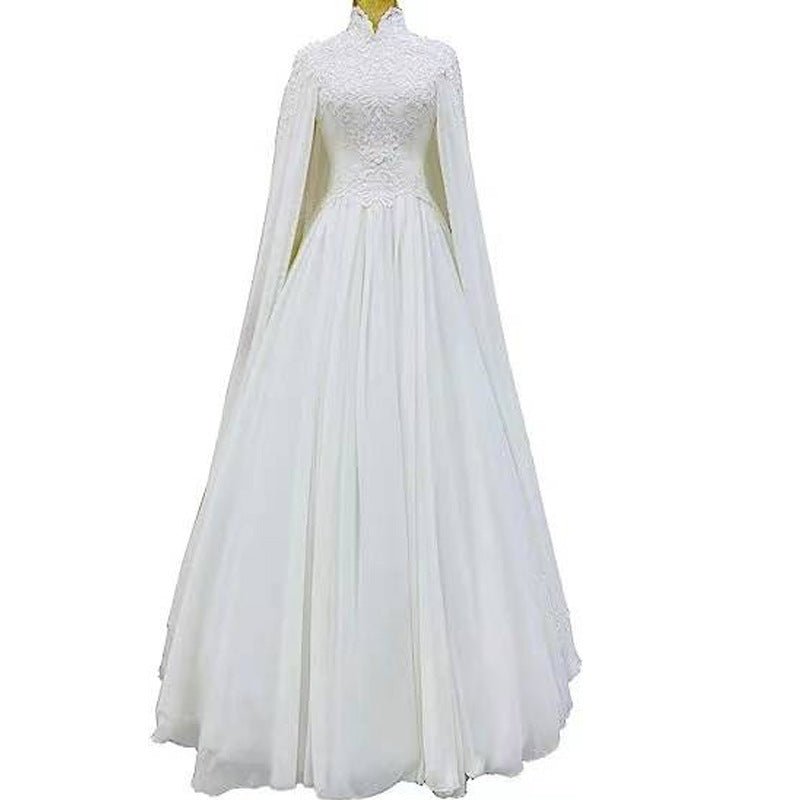 Lace Slim Long Sleeve Fishtail Wedding Dress - Luzilly Bridal & Apparel