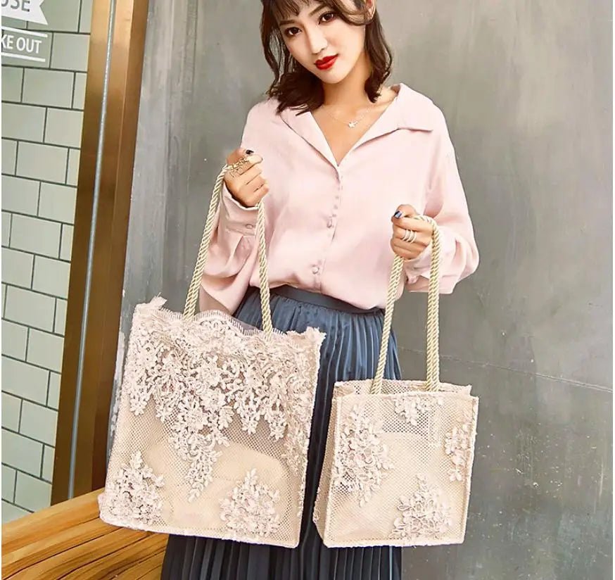 Lace Summer Handbag Tote - Luzilly Bridal & Apparel