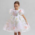 Lace Tulle Tutu Flower Girl Pageant Dress - Luzilly Bridal & Apparel