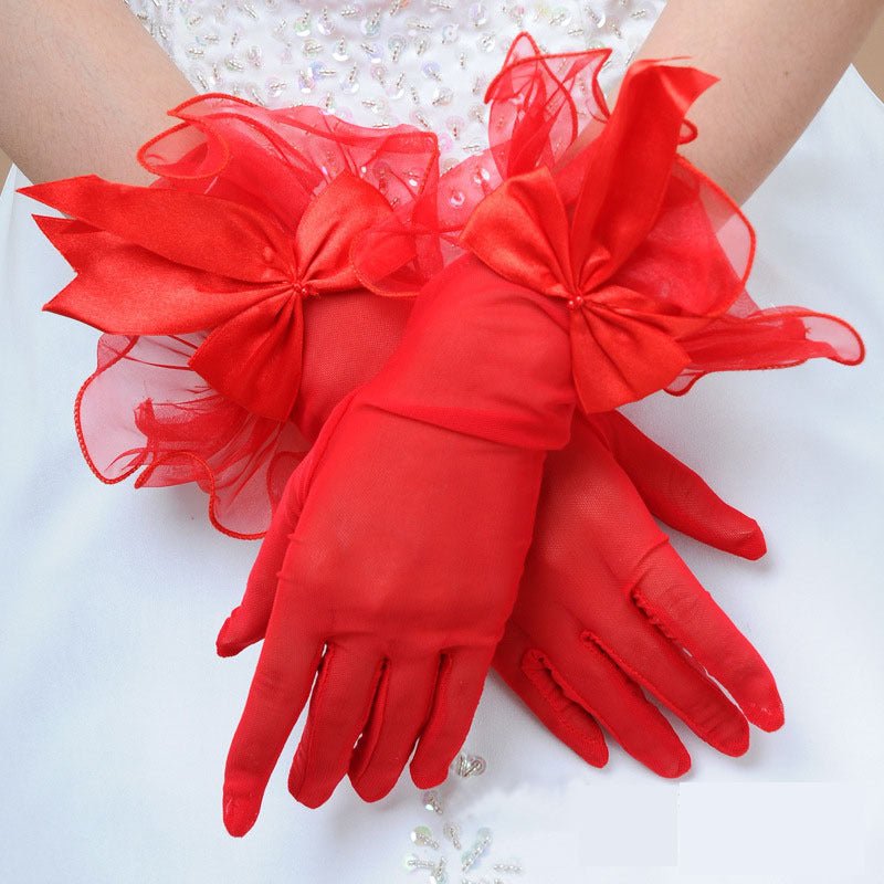 Lace Wedding Bridal Wedding Dress Evening Gloves - Luzilly Bridal & Apparel
