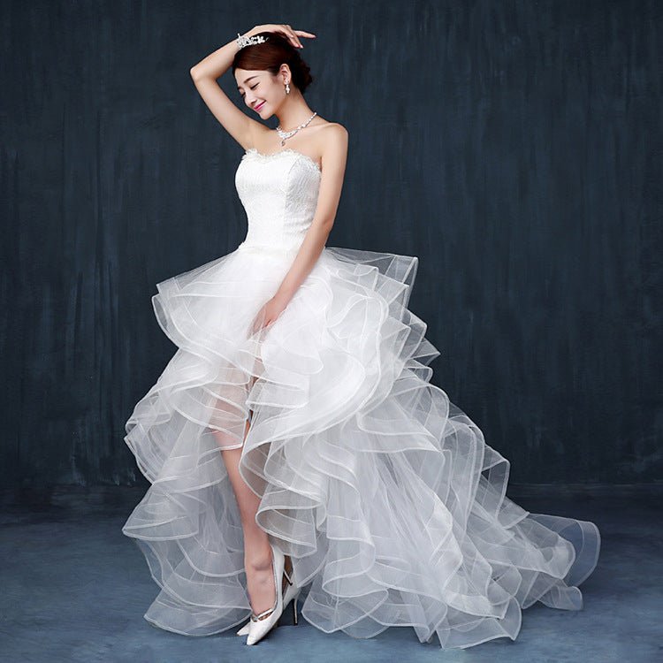 Lace Wedding Dress with Long Train - Luzilly Bridal & Apparel
