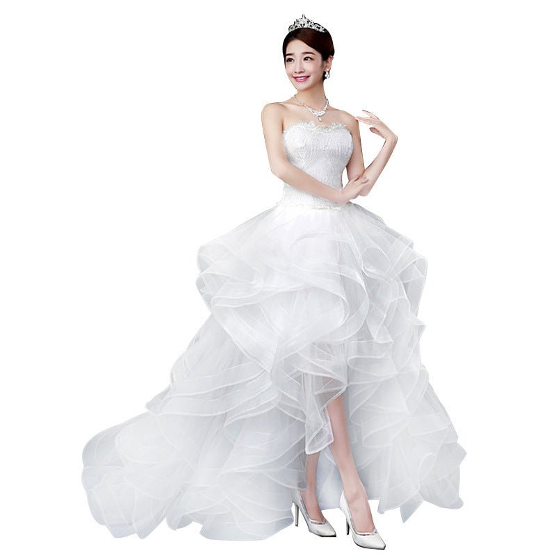 Lace Wedding Dress with Long Train - Luzilly Bridal & Apparel