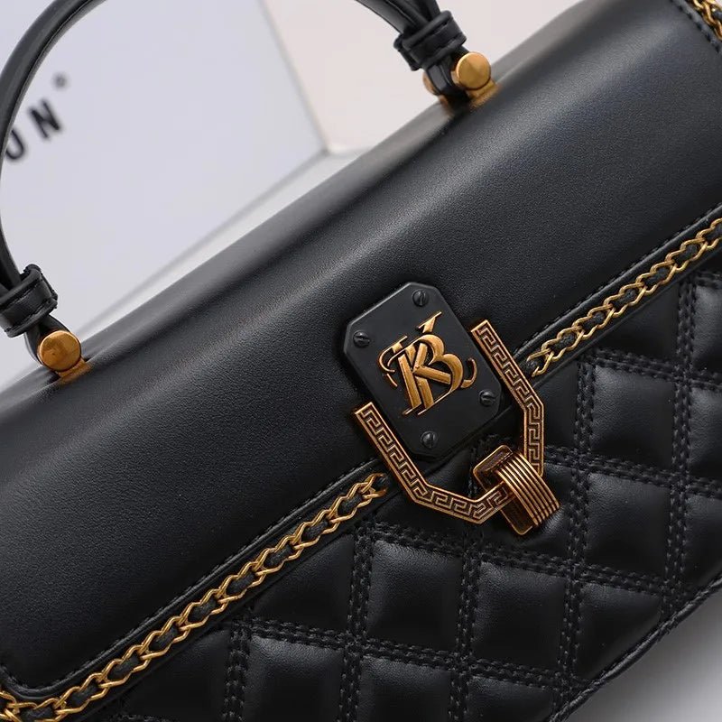 Ladies' Diamond Grid Handbag | New Autumn & Winter High-End Small Square Bag & Designer Crossbody Shoulder Bag - Luzilly Bridal & Apparel