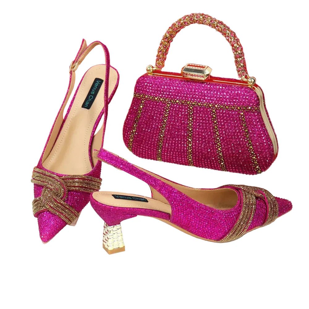 Ladies Italian Design Shoes And Bag Set EDS23 - Luzilly Bridal & Apparel