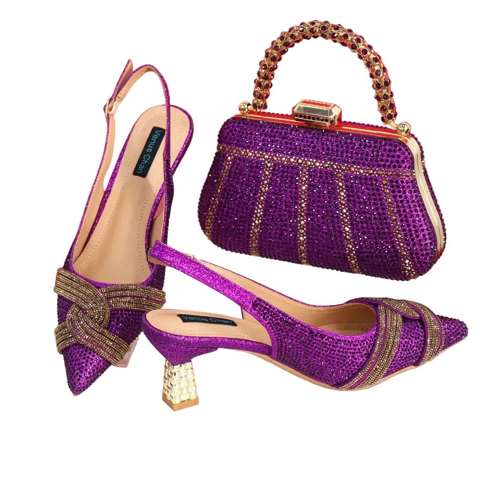 Ladies Italian Design Shoes And Bag Set EDS23 - Luzilly Bridal & Apparel