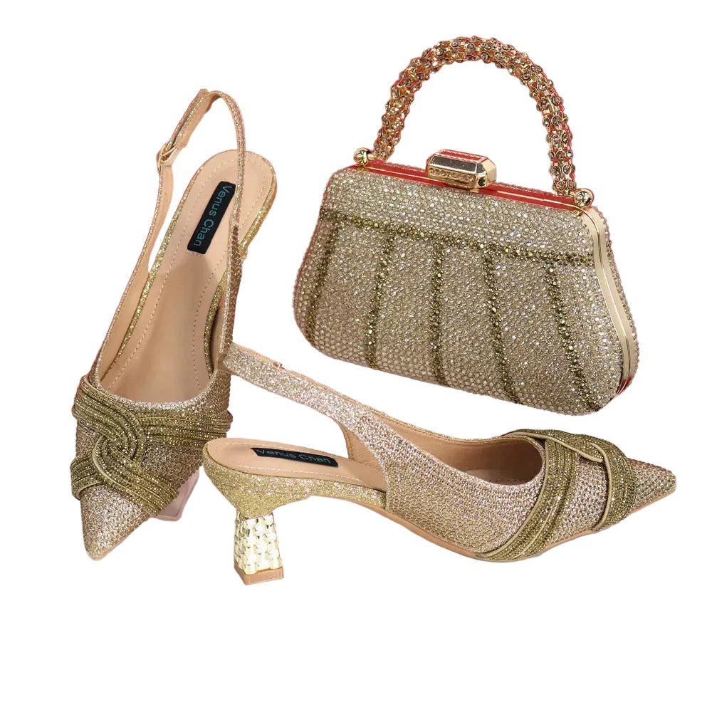 Ladies Italian Design Shoes And Bag Set EDS23 - Luzilly Bridal & Apparel