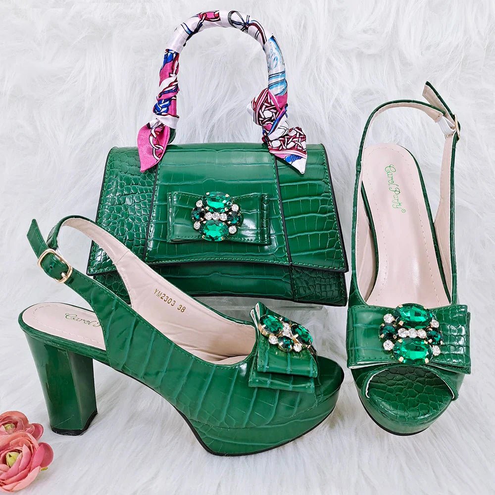Ladies Shoes and Bag Set African Sets HFG1-29 - Luzilly Bridal & Apparel