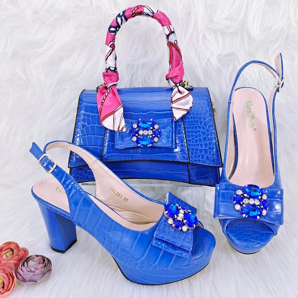 Ladies Shoes and Bag Set African Sets HFG1-29 - Luzilly Bridal & Apparel