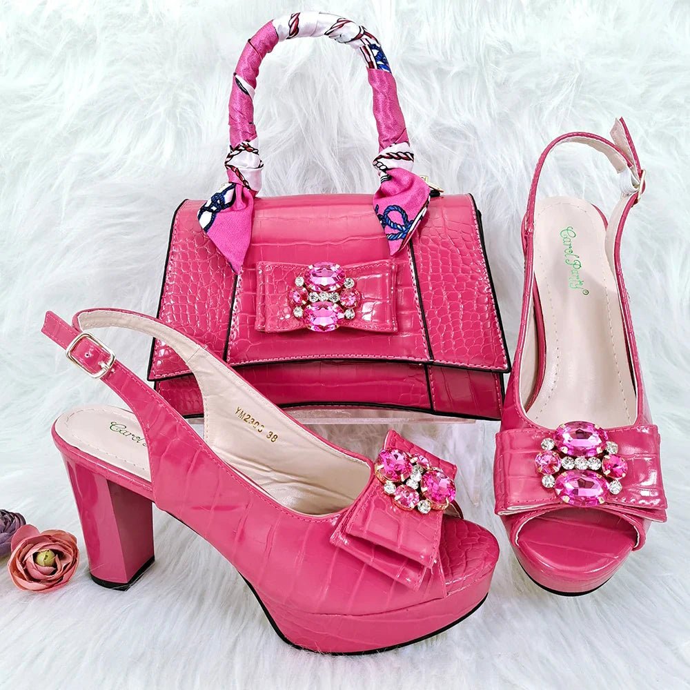 Ladies Shoes and Bag Set African Sets HFG1-29 - Luzilly Bridal & Apparel