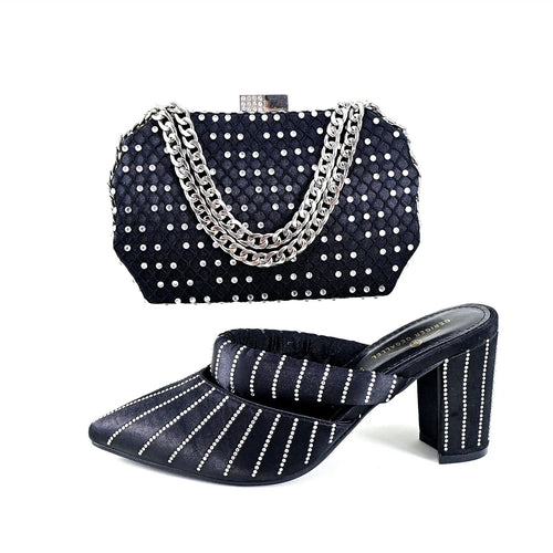 Ladies Shoes Matching Bag Set TR1-1 - Luzilly Bridal & Apparel