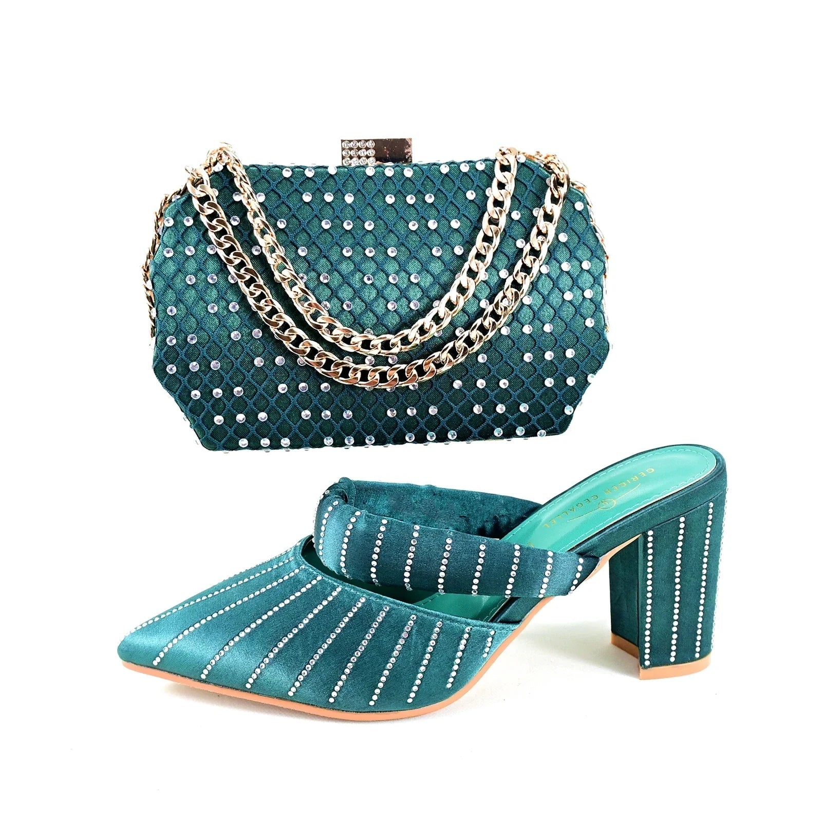Ladies Shoes Matching Bag Set TR1-1 - Luzilly Bridal & Apparel