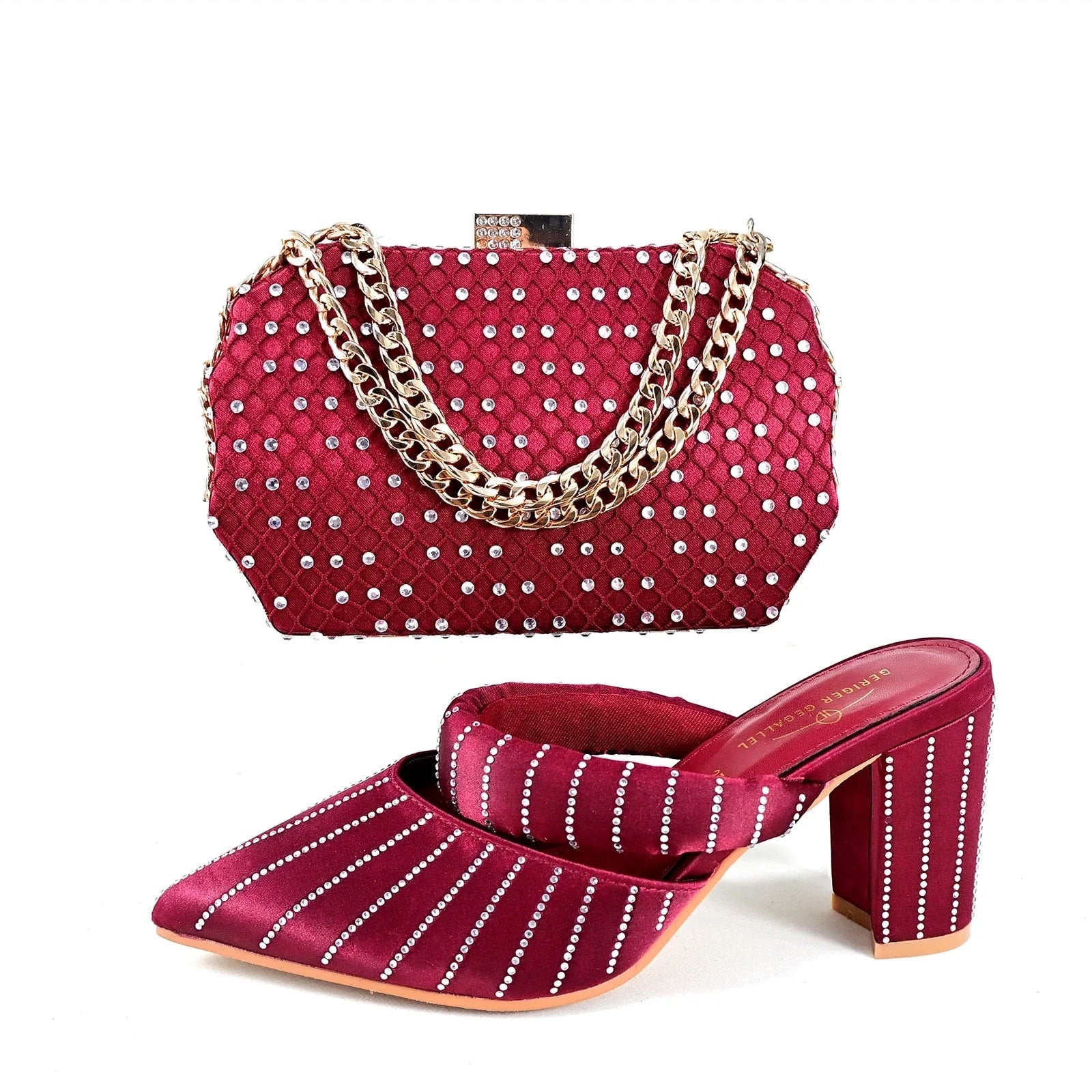 Ladies Shoes Matching Bag Set TR1-2 - Luzilly Bridal & Apparel
