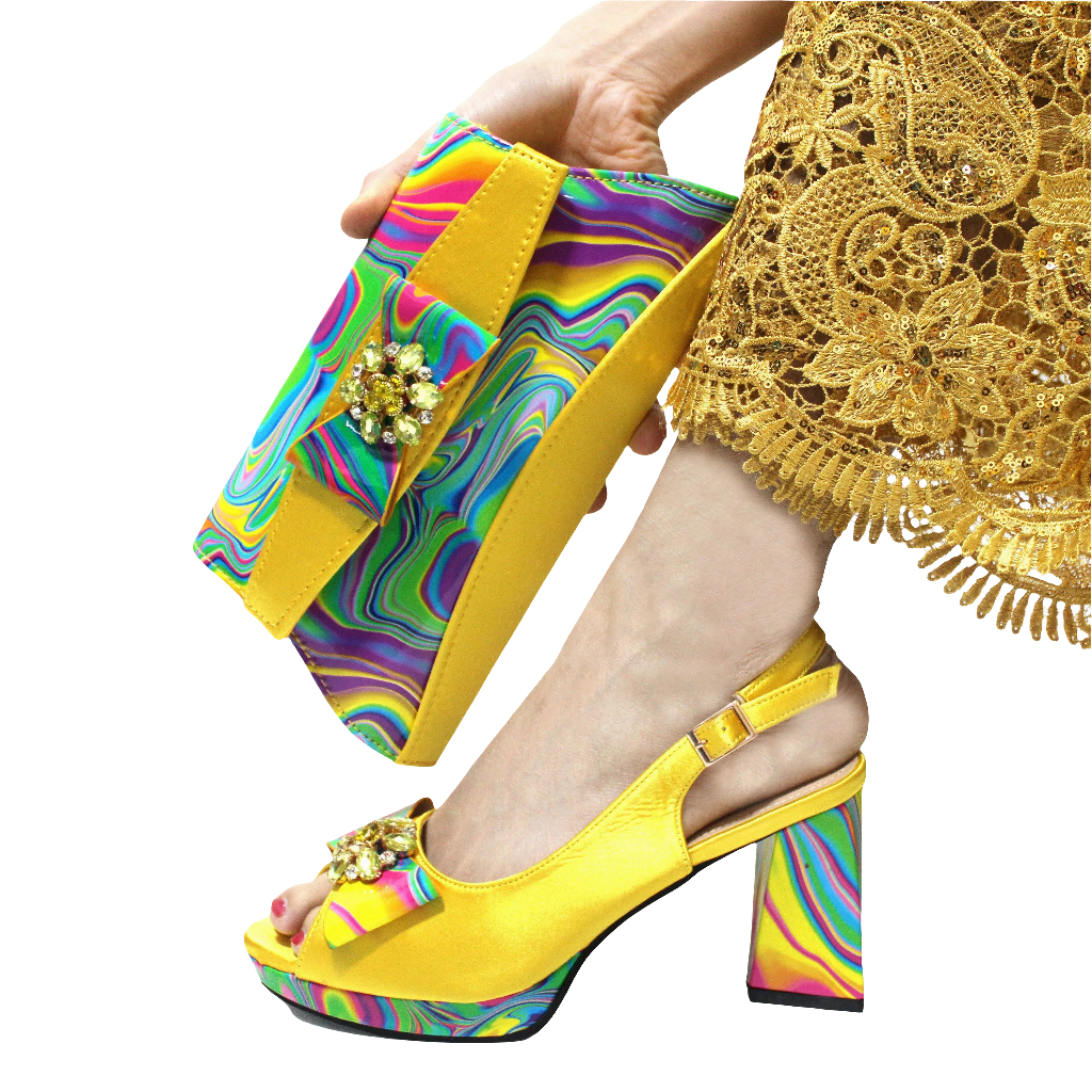 Ladies Shoes With Matching Bag Set- ED101 - Luzilly Bridal & Apparel