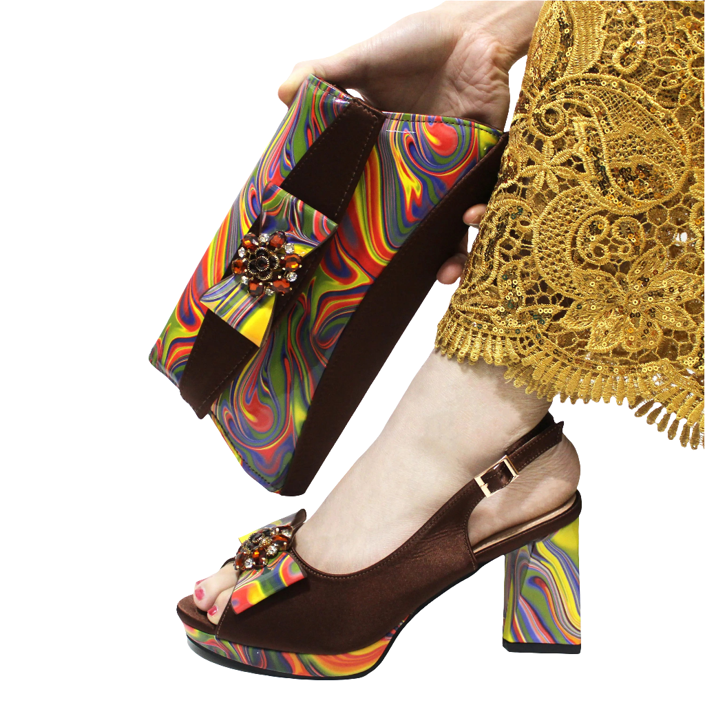 Ladies Shoes With Matching Bag Set- ED101 - Luzilly Bridal & Apparel