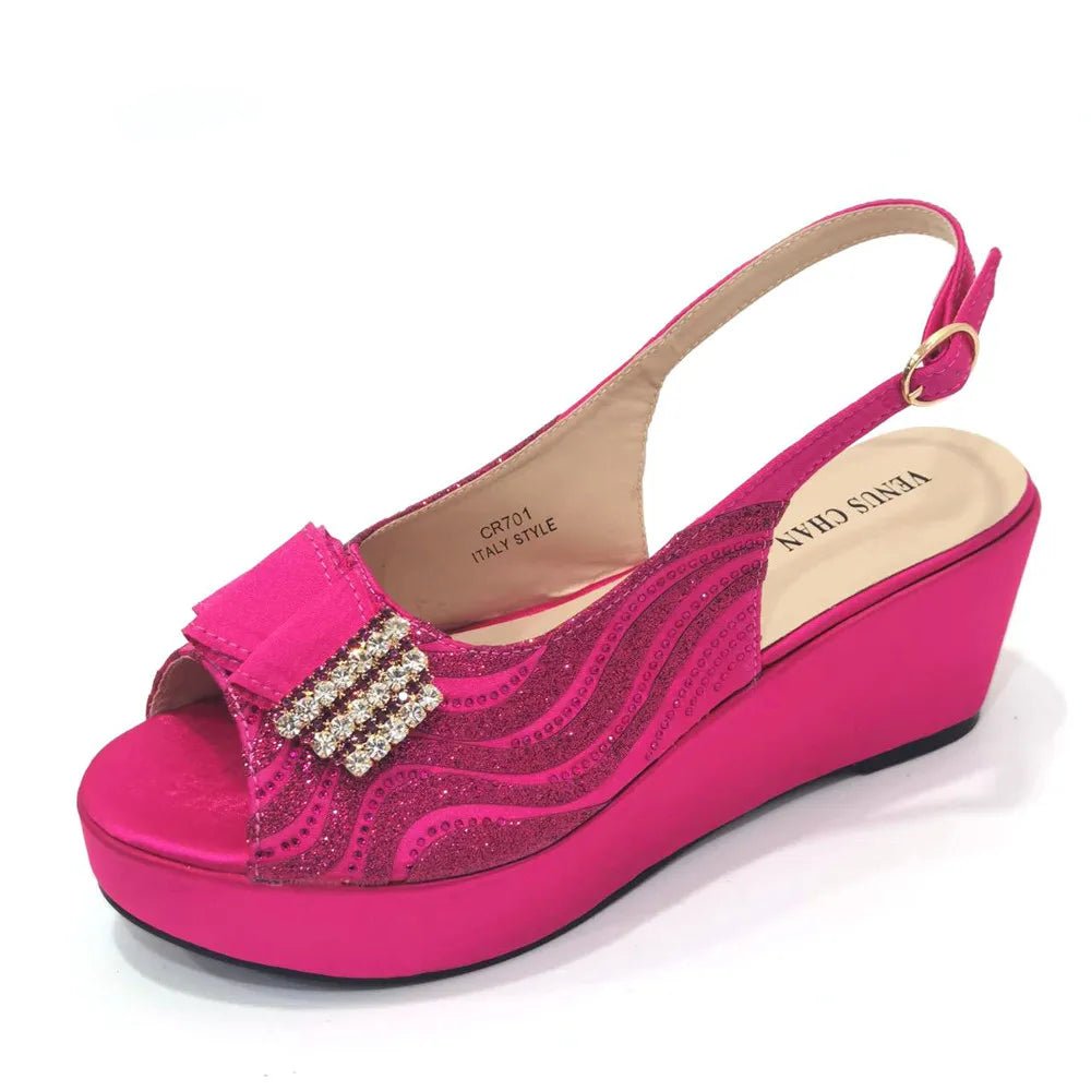 Ladies Shoes With Matching Bag Set for Party ED320 - Luzilly Bridal & Apparel