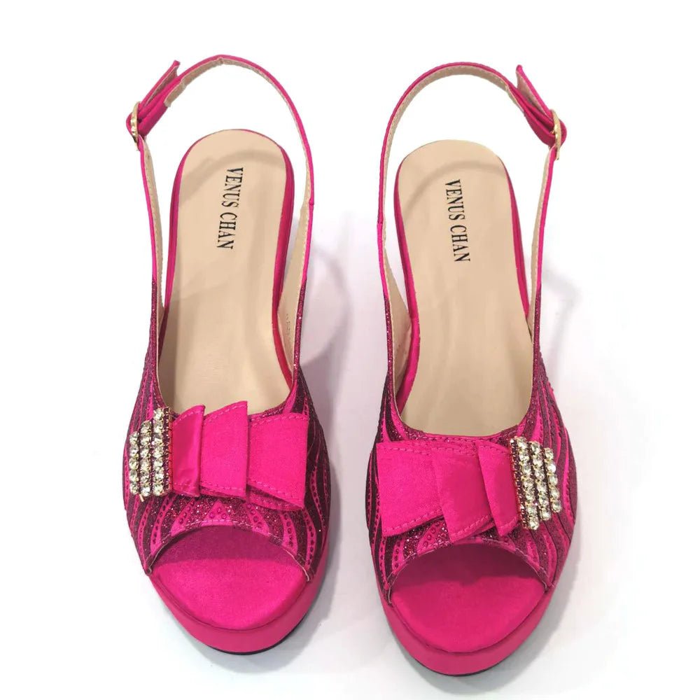 Ladies Shoes With Matching Bag Set for Party ED320 - Luzilly Bridal & Apparel