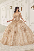 Ladivine 15712 Long Off the Shoulder Corset Poofy Quinceanera Dress - Luzilly Bridal & Apparel