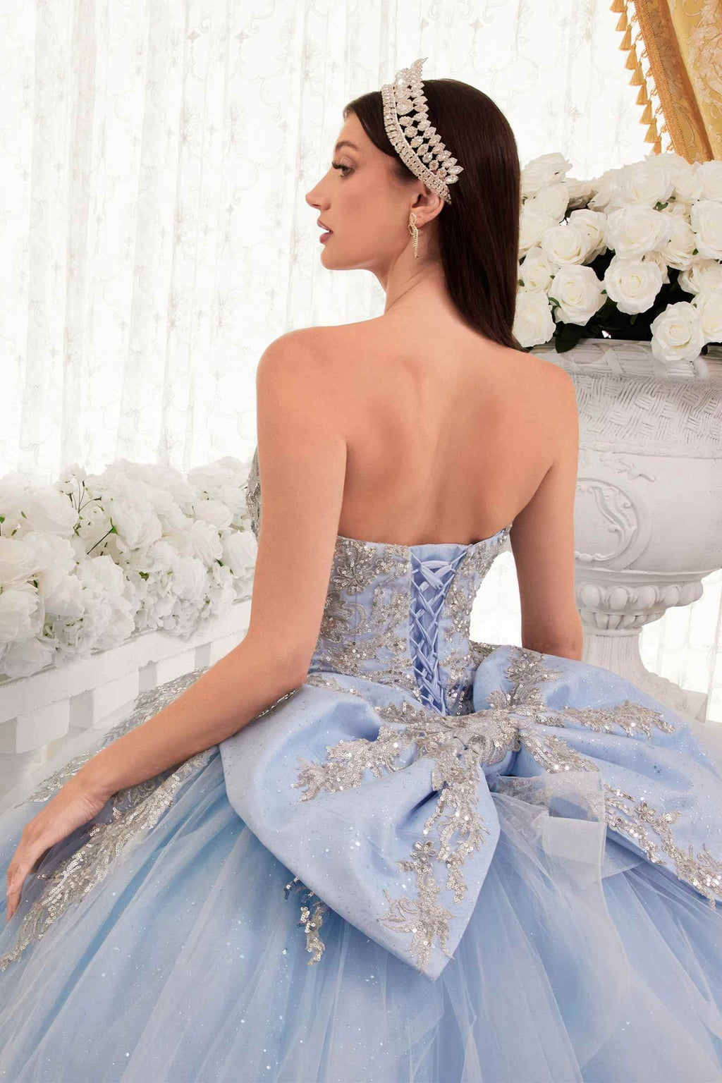 Ladivine 15715 Strapless Quinceanera Poofy A-Line Sweet 16 Gown - Luzilly Bridal & Apparel