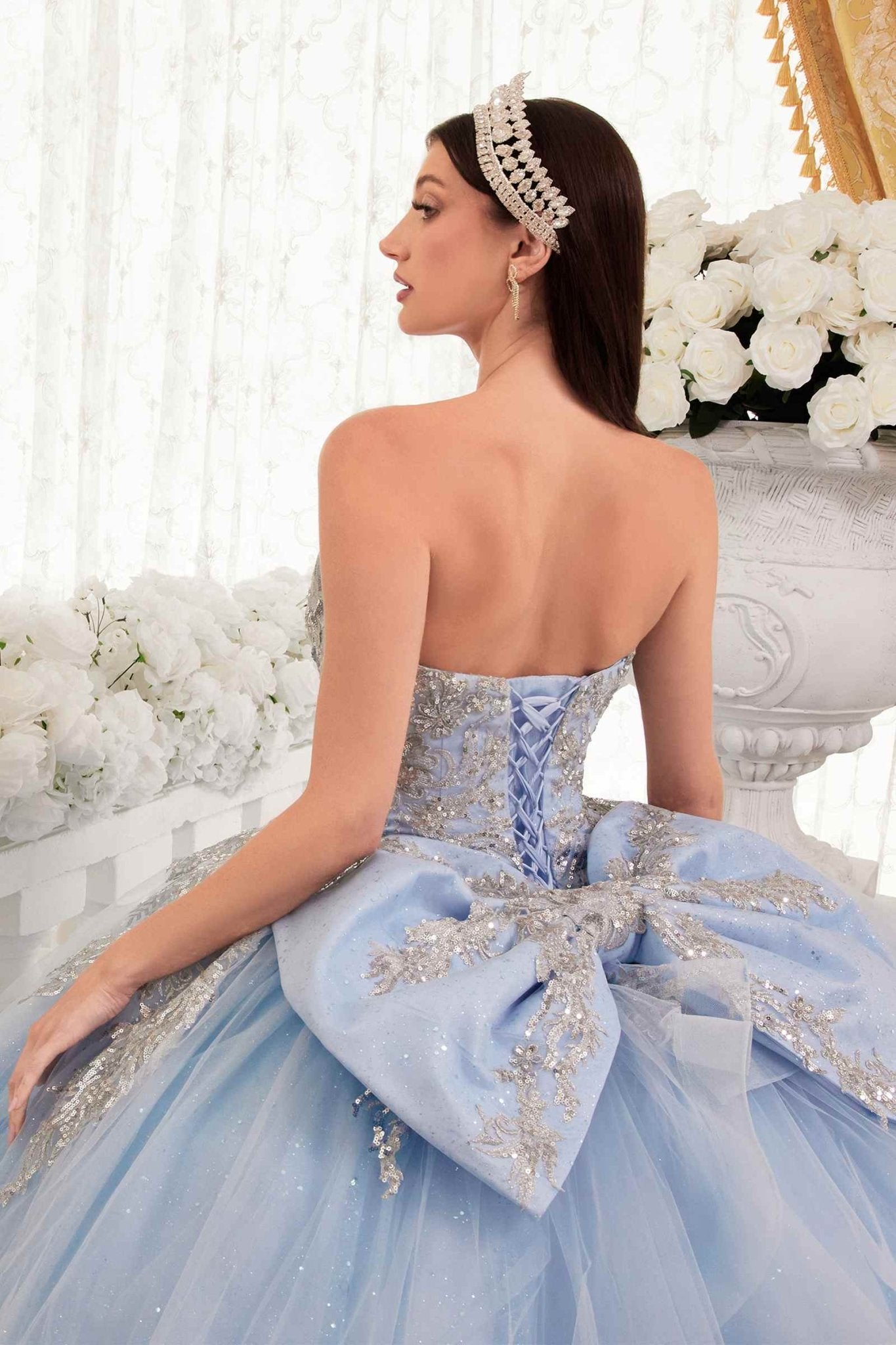 Ladivine 15715 Strapless Quinceanera Poofy A-Line Sweet 16 Gown - Luzilly Bridal & Apparel
