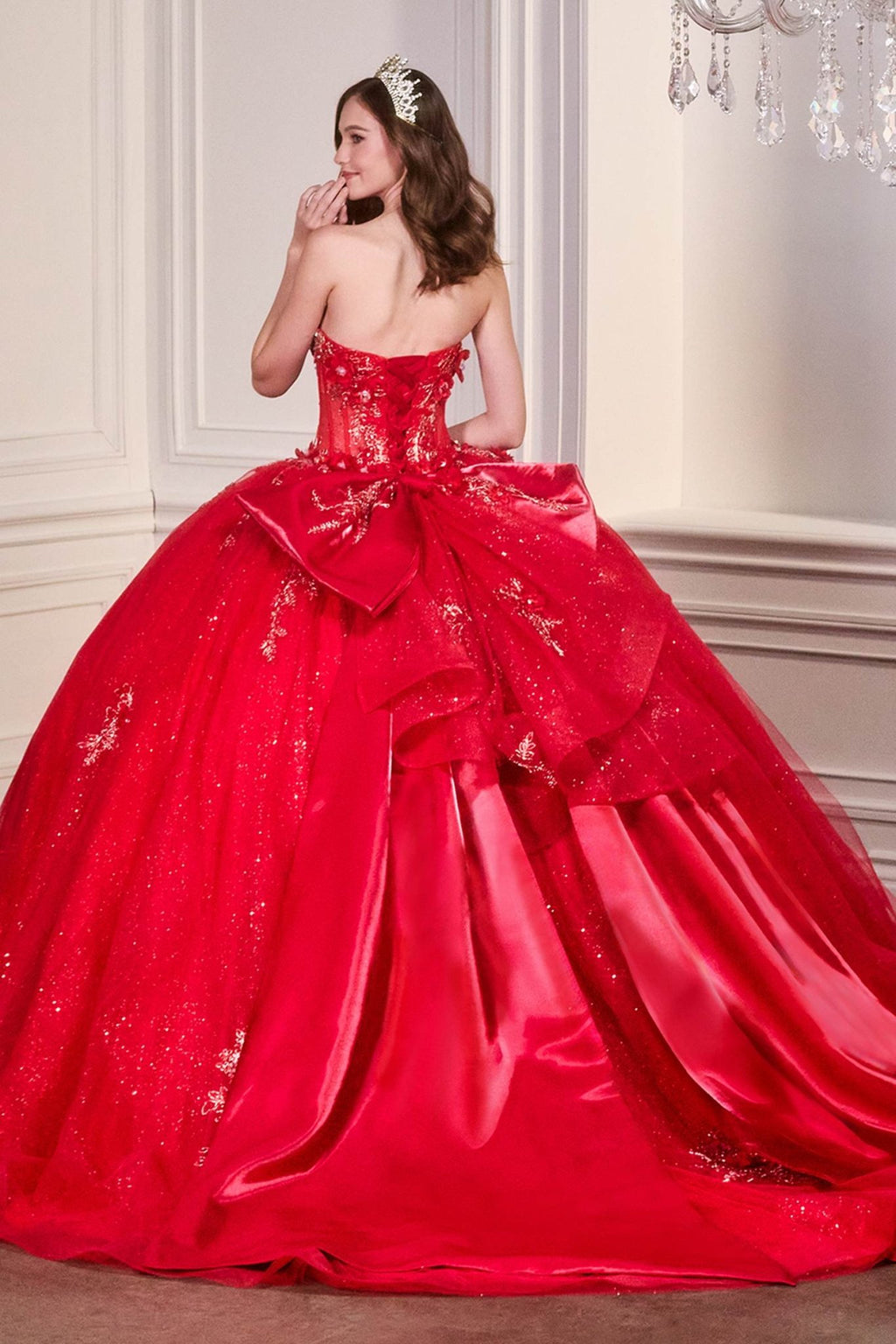 Ladivine 15726 Strapless Sweetheart Quinceanera Ball Gown - Luzilly Bridal & Apparel
