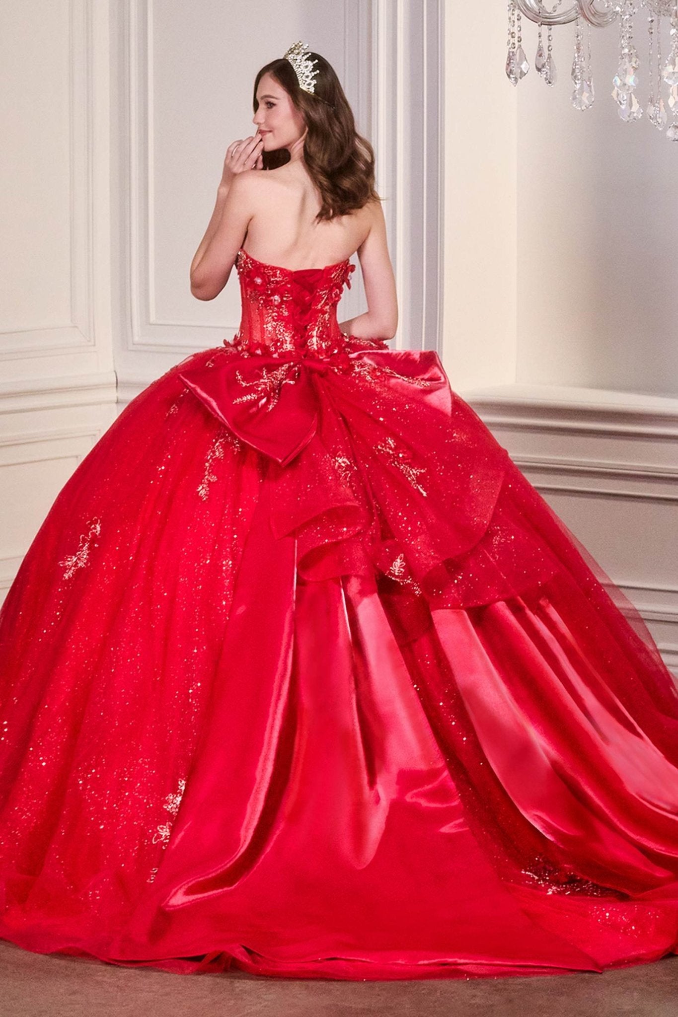 Ladivine 15726 Strapless Sweetheart Quinceanera Ball Gown - Luzilly Bridal & Apparel