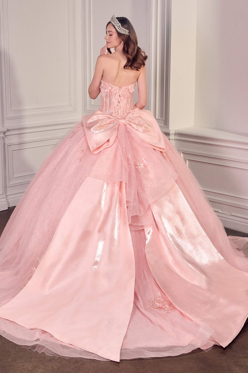 Ladivine 15726 Strapless Sweetheart Quinceanera Ball Gown - Luzilly Bridal & Apparel