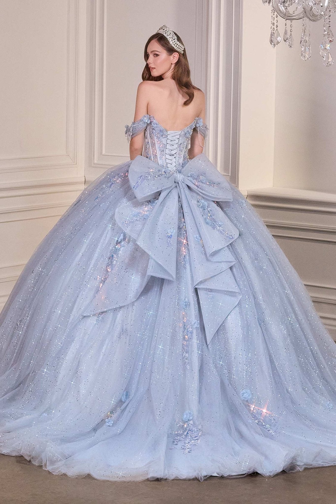 Ladivine 15728 Off Shoulder Quinceanera Ball Gown - Luzilly Bridal & Apparel